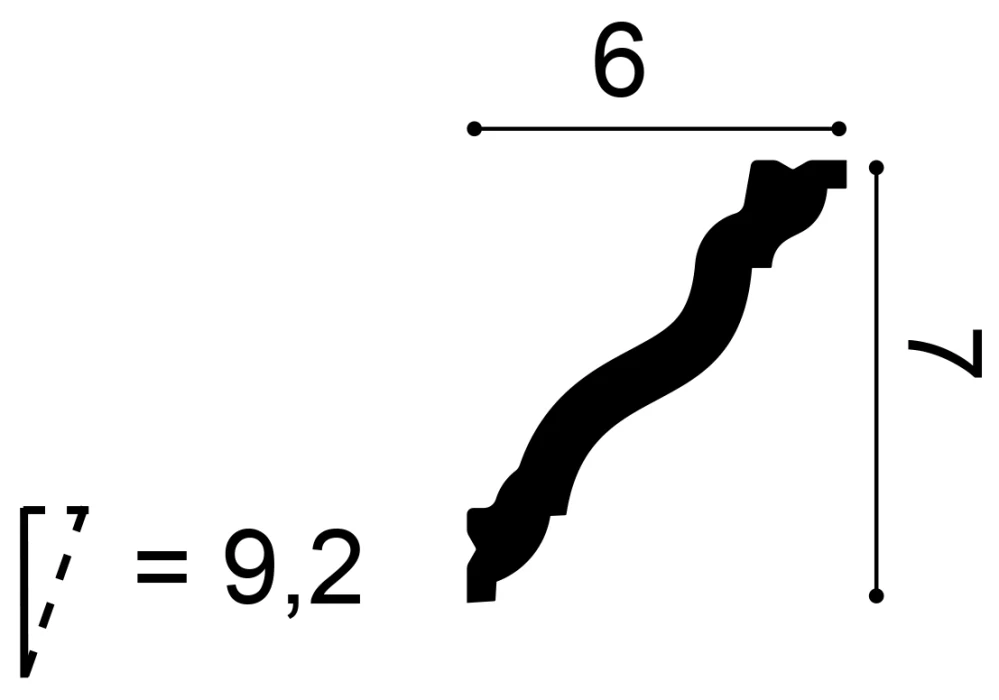 Stropní lišta ORAC  CX177