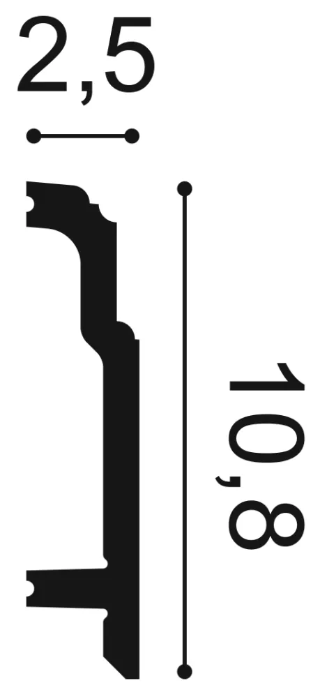 Podlahová lišta ORAC SX155