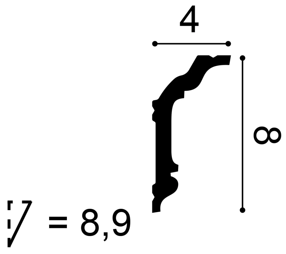 Stropní lišta ORAC  CX176